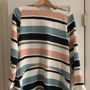 Zara striped flare skirt mini dress